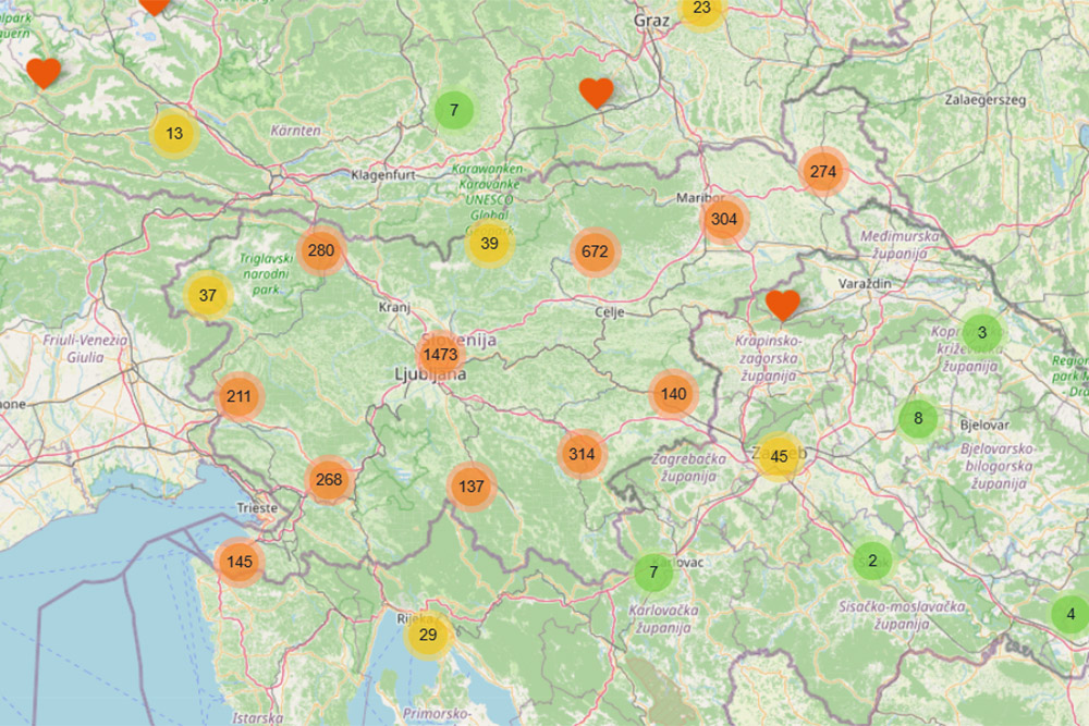 Mreža defibrilatorjev doma in po svetu