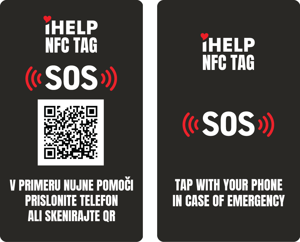 iHELP SOS Point (Slovenian and English versions)